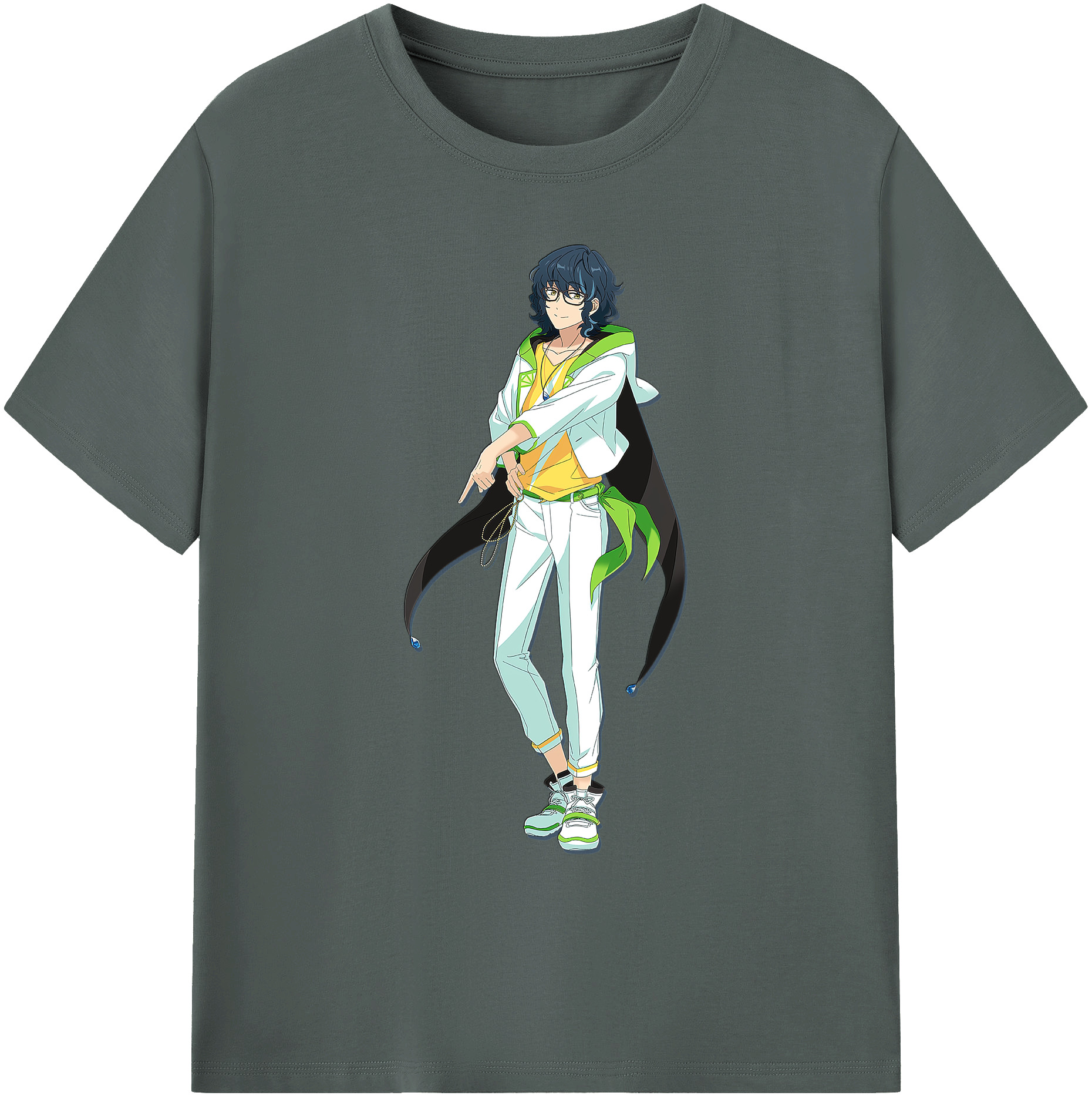 （画像用） あんさんぶるスターズ! Ensemble Stars 綿100％ メンズ半袖Tシャツ｜肌触りやわらか＆通気性